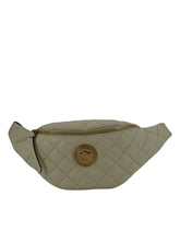 Sac banane Versace Elegant en cuir d'agneau blanc