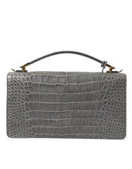 Balenciaga graue Schultertasche aus exotischem Leder, mittelgroß