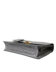 Balenciaga graue Schultertasche aus exotischem Leder, mittelgroß