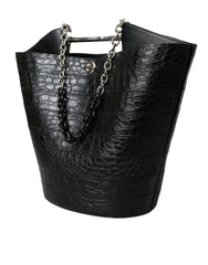 Sac cabas maxi Balenciaga en cuir exotique noir