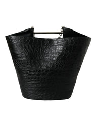 Sac cabas maxi Balenciaga en cuir exotique noir
