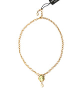 Collier Dolce & Gabbana en laiton doré avec pendentif perle