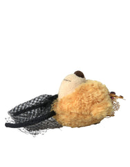 Diadème Dolce & Gabbana Ours en peluche marron Couronne de cristaux dorés