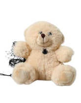 Dolce & Gabbana Haarspange aus beigefarbenem Teddybär-Netzband