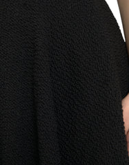 Schwarzer Dolce & Gabbana A-Linien-Rock mit hohem Bund und knielang