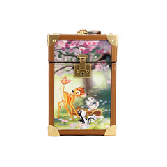 Kate Spade Disney Bambi 3D Koffer bedruckte PVC-Clutch mit Henkel