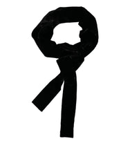 Ceinture Dolce & Gabbana noire en viscose, taille large, pour femme