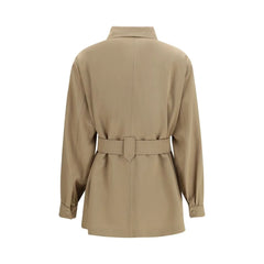Max Mara Brown Fleece Wool Coat
