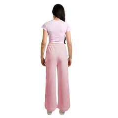 Pantalon palazzo rose en coton pour femme Hinnominate