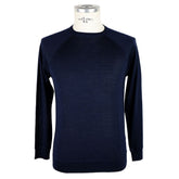 Emilio Romanelli Blauer Kaschmir-Herrenpullover