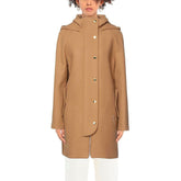 Manteau en laine marron pour femme Love Moschino
