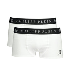 Philipp Plein Weiße Baumwoll-Boxershorts für Herren