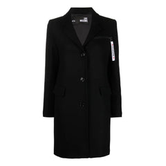 Manteau en laine noire pour femme Love Moschino