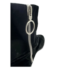 Off-White Damen-Ankle-Boot aus schwarzem Kalbsleder