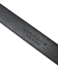 Dolce & Gabbana Gürtel aus grünem Leder-Jacquard mit silberner Metallschnalle