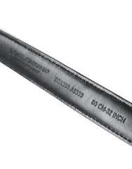 Dolce & Gabbana Gürtel mit schwarzem und weißem Patchwork-Muster und goldener Metallschnalle