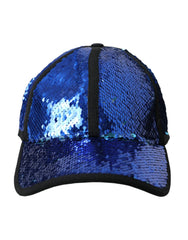 Casquette de baseball Dolce & Gabbana bleu royal à sequins pour homme