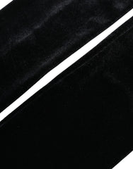 Gants longs Dolce & Gabbana en nylon noir sans doigts, montants jusqu'au coude