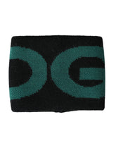 Bracelet Dolce & Gabbana en laine noire et verte avec logo #DGMILLENNIALS