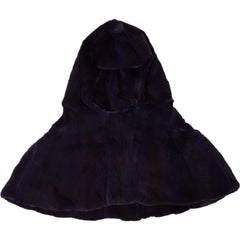 Bonnet Dolce & Gabbana en fourrure de belette noire.