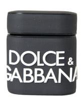 Dolce & Gabbana AirPods-Hülle aus schwarzem und weißem Silikon mit geprägtem Logo
