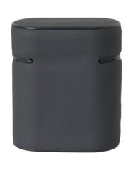 Dolce & Gabbana AirPods-Hülle aus schwarzem und weißem Silikon mit geprägtem Logo