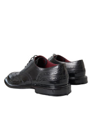 Dolce & Gabbana Schwarze Oxford-Schuhe aus Leder für Herren, elegant und formell