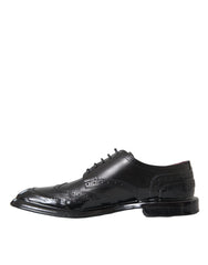 Dolce & Gabbana Schwarze Oxford-Schuhe aus Leder für Herren, elegant und formell