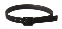 Ceinture Dolce & Gabbana en cuir velours noir avec boucle logo
