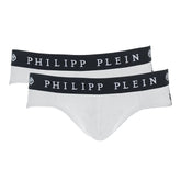 Philipp Plein Weiße Baumwoll-Boxershorts für Herren