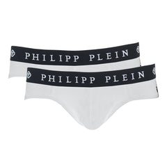 Philipp Plein Weiße Baumwoll-Boxershorts für Herren