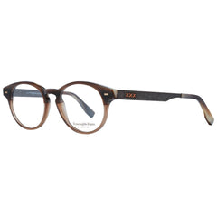 Ermenegildo Zegna Brown Men Glasses Frame