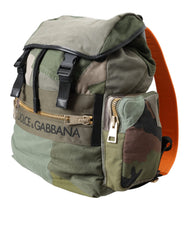 Dolce & Gabbana Rucksack mit Patchwork-Muster in Militärgrün