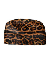 Dolce & Gabbana Damen-Bucket-Hat aus braunem Leopardenfell