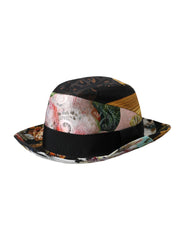 Chapeau Fedora à larges bords pour femme Dolce & Gabbana patchwork multicolore