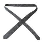 Dolce & Gabbana Schwarze, gemusterte Herrenkrawatte aus 100 % Seide, verstellbar