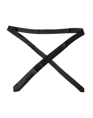 Cravate ajustable Dolce & Gabbana marron unie 100 % soie