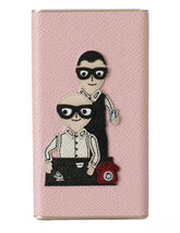 Dolce & Gabbana USB-Ladegerät, pinkes Leder #DGFAMILY Powerbank