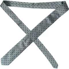 Cravate ajustable à motifs Dolce & Gabbana verte 100 % soie pour homme