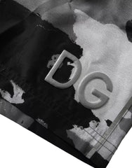 Short de bain Dolce & Gabbana multicolore camouflage avec logo DG