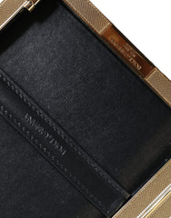 Pochette bandoulière Dolce & Gabbana en tweed multicolore à motif floral, idéale pour les soirées.