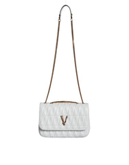 Sac bandoulière Versace Mini en cuir nappa blanc