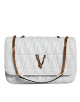 Sac bandoulière Versace Mini en cuir nappa blanc
