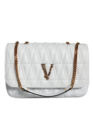 Sac bandoulière Versace Mini en cuir nappa blanc