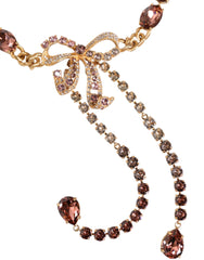 Ceinture à chaîne en laiton doré ornée de cristaux Dolce & Gabbana