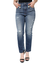 Jean skinny en coton bleu foncé déchiré Dolce & Gabbana