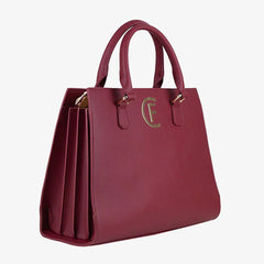 Sac bandoulière femme CRISTINAEFFE en similicuir rouge