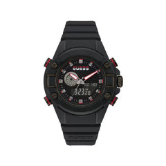 Montre Guess en résine noire