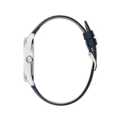 Montre Guess en cuir bleu