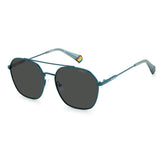 Polaroid Sonnenbrille aus blauem Edelstahl